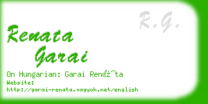 renata garai business card